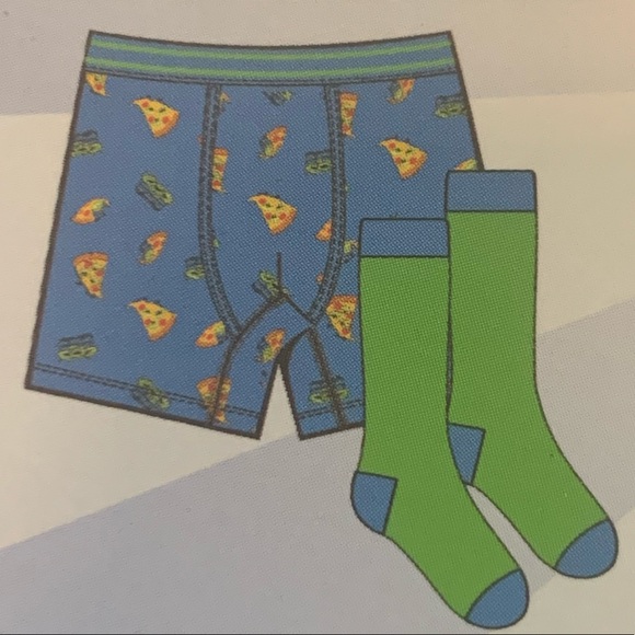 Pizza Planet Toy Story Boxer Brief Sock Set Pixar - Picture 1 of 7
